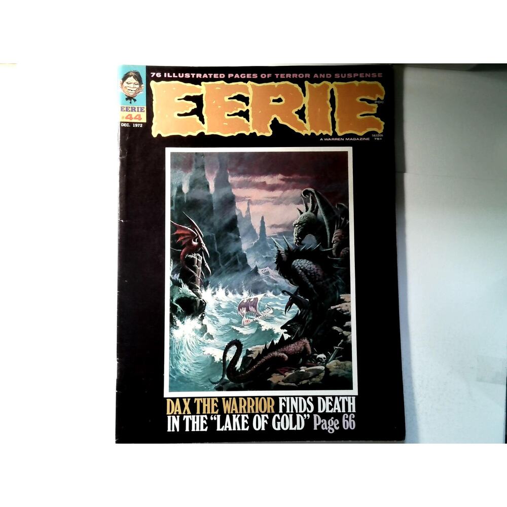 Eerie #44 Dec 1972 Warren Magazine Horror & Monster Comics Vampirella Back Cvr
